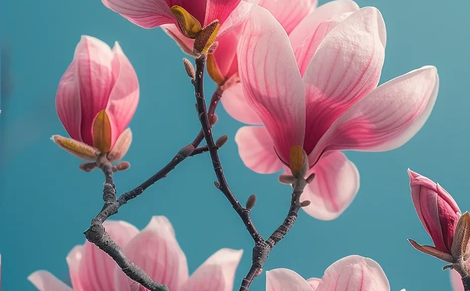 玉兰粉嫩，不负春光不负卿！