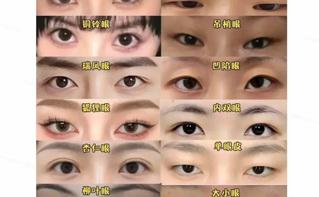 10种眼型，哪种你最中意？我先来，柳叶眼🙋