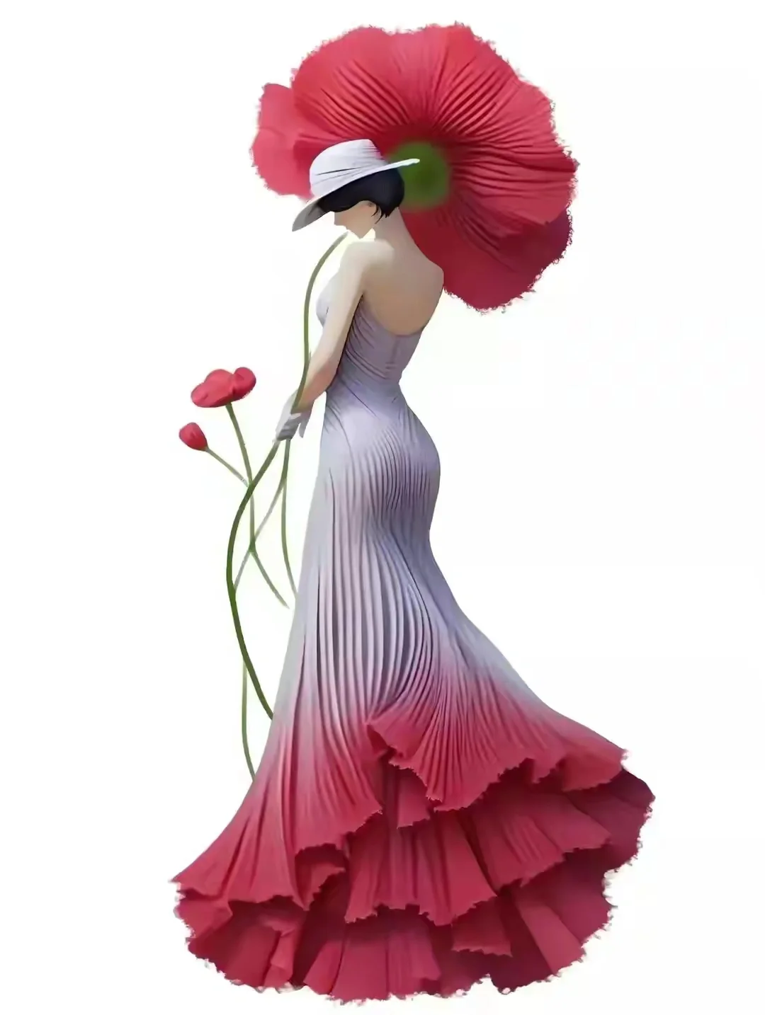 花朵如美女，娇艳欲滴，绽放生命的美丽