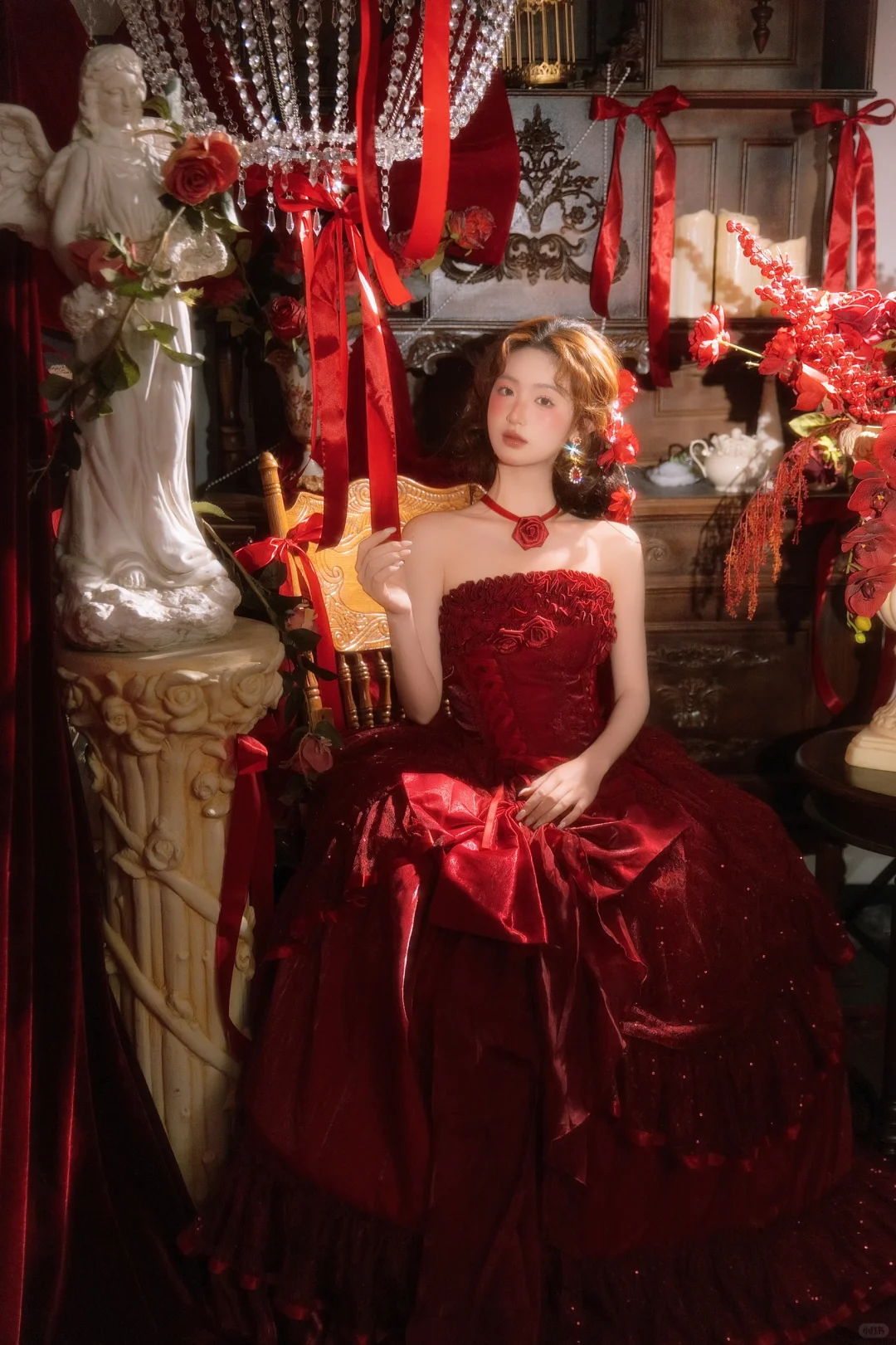 极繁美🪞红裙加冕的热烈🥀