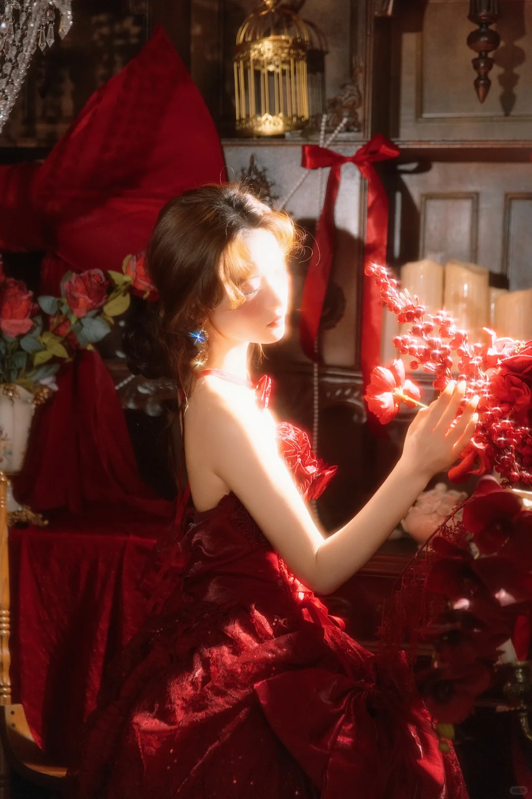 极繁美🪞红裙加冕的热烈🥀