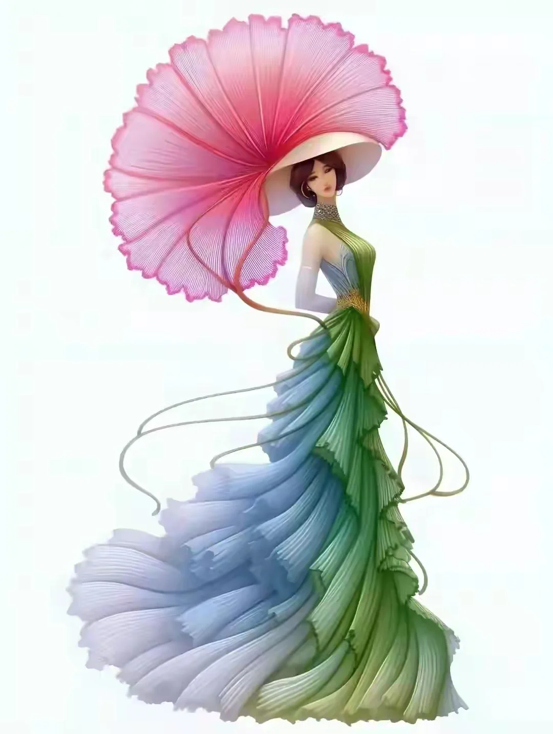 花朵如美女，娇艳欲滴，绽放生命的美丽