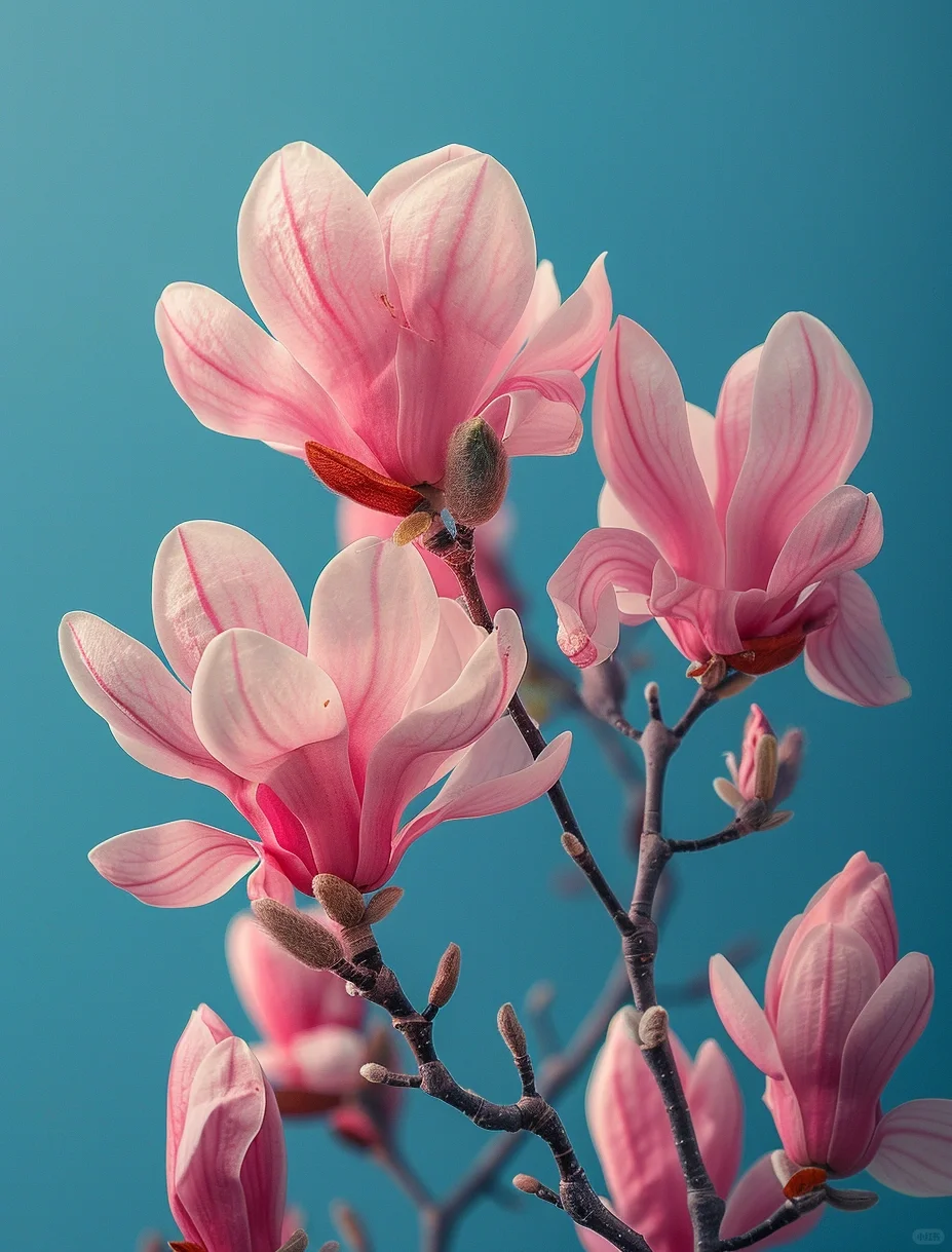 玉兰粉嫩，不负春光不负卿！