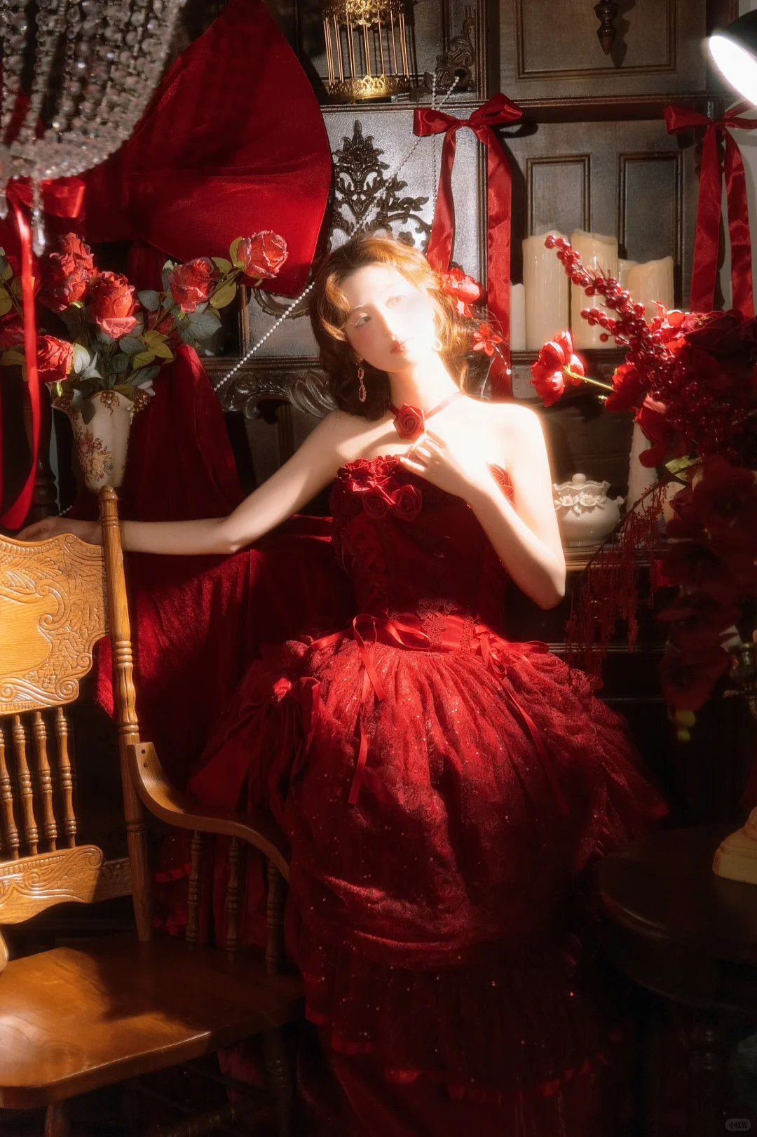 极繁美🪞红裙加冕的热烈🥀