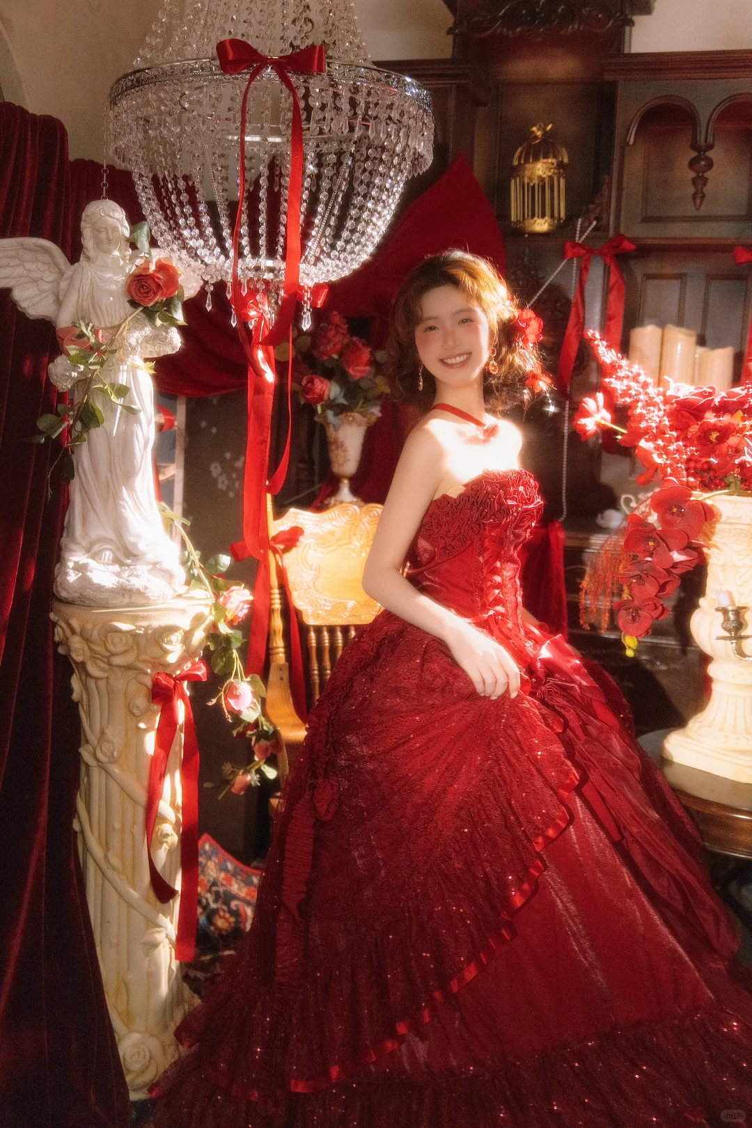 极繁美🪞红裙加冕的热烈🥀