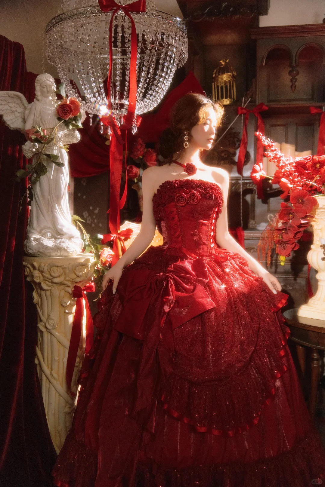 极繁美🪞红裙加冕的热烈🥀