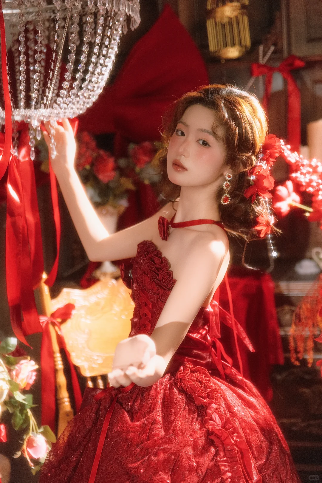极繁美🪞红裙加冕的热烈🥀