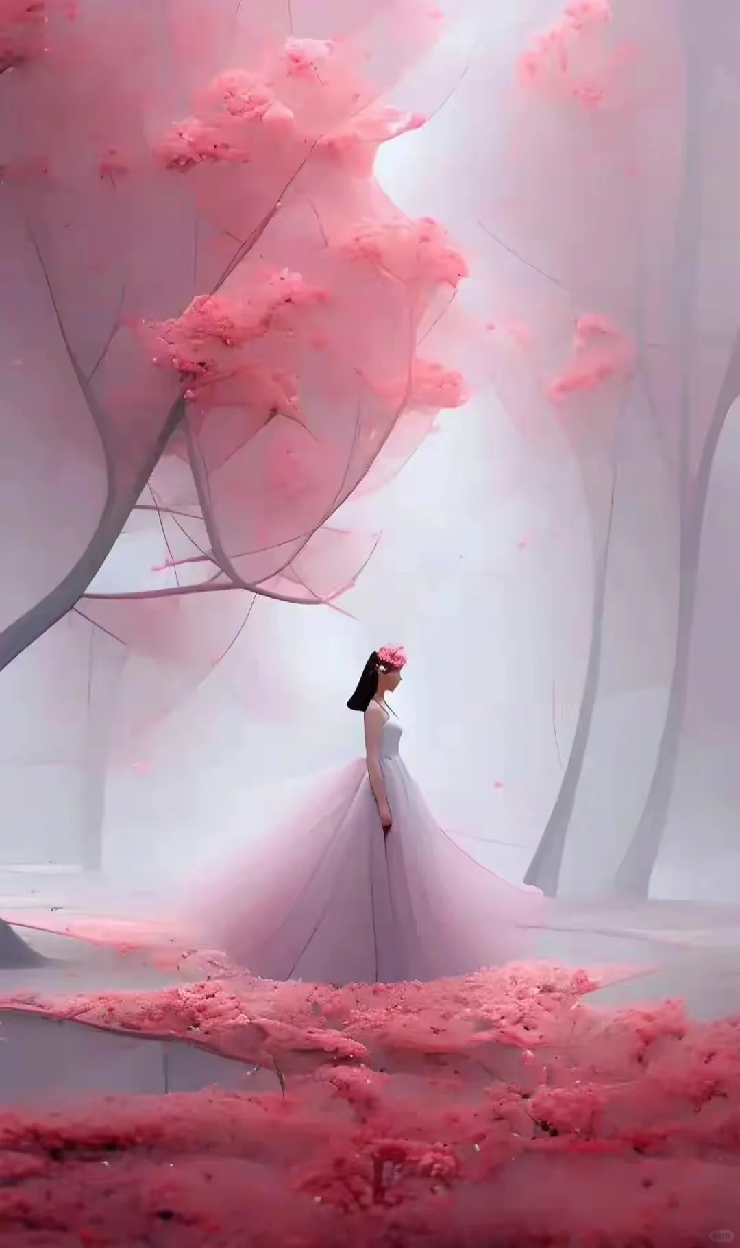 花朵如美女，娇艳欲滴，绽放生命的美丽