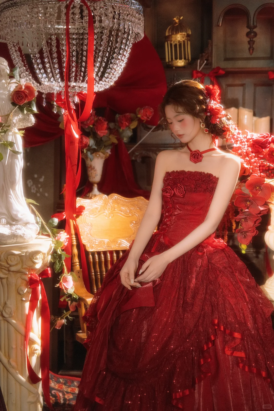 极繁美🪞红裙加冕的热烈🥀