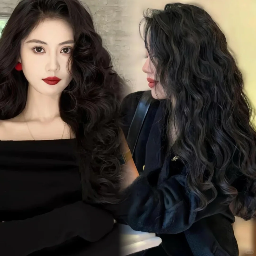 港风复古卷带出来的电影女主感