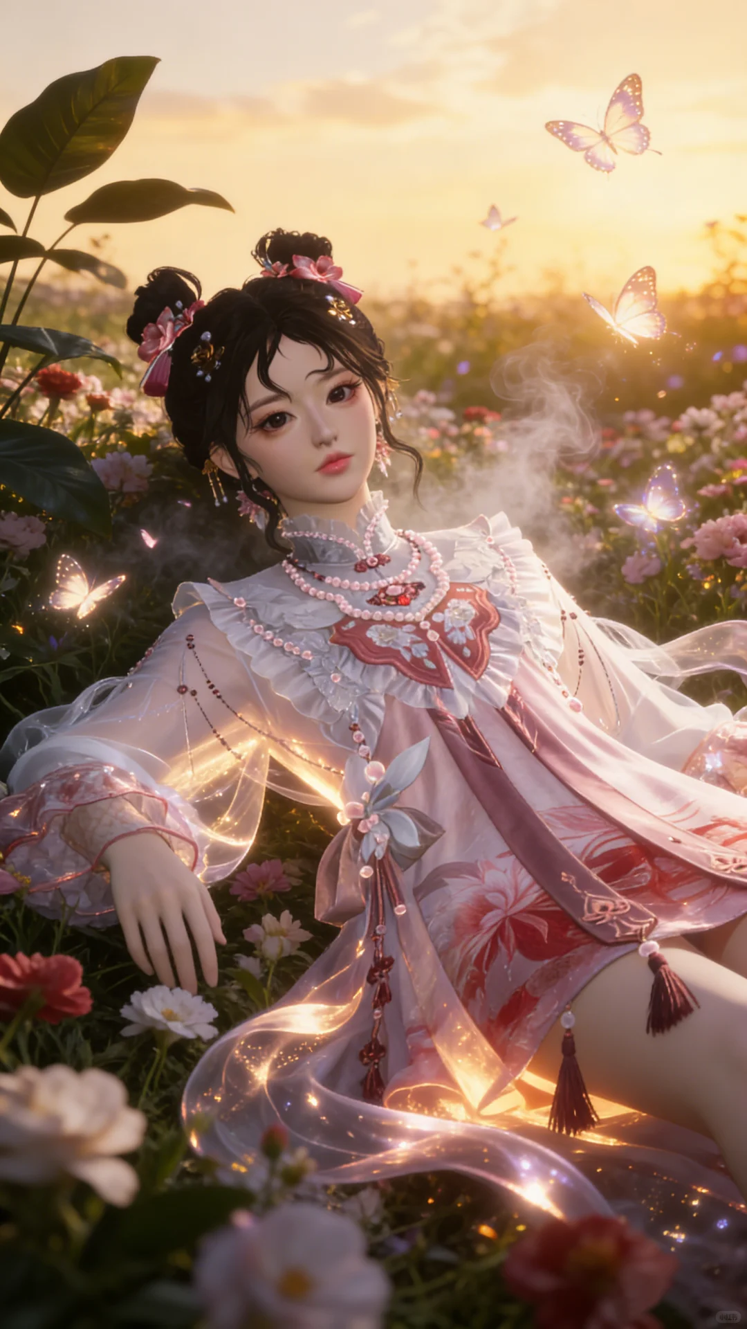 少东瓜花园戏蝶」燕云拍照ai指令