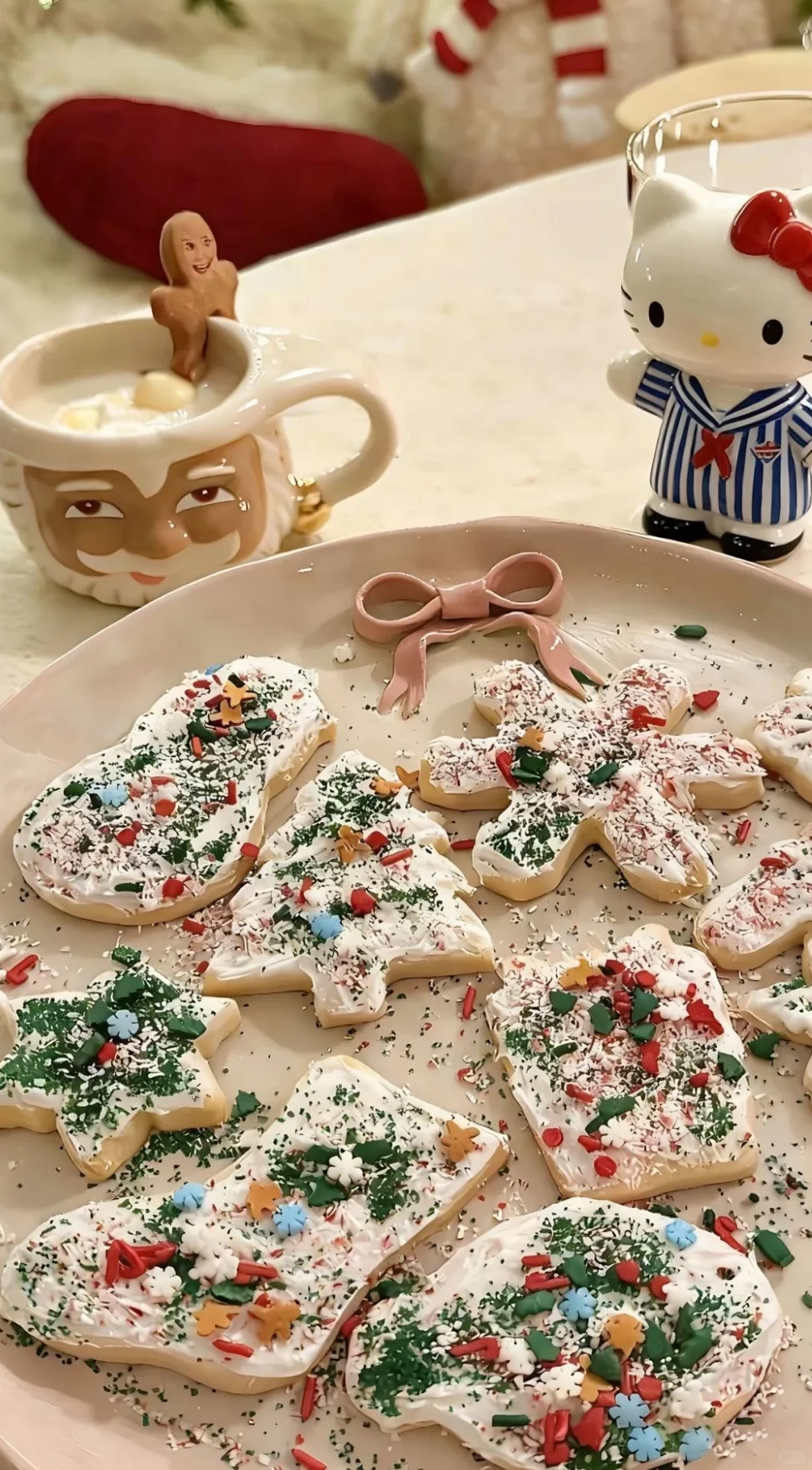 Wallpaper ｜粉色圣诞氛围感全屏壁纸