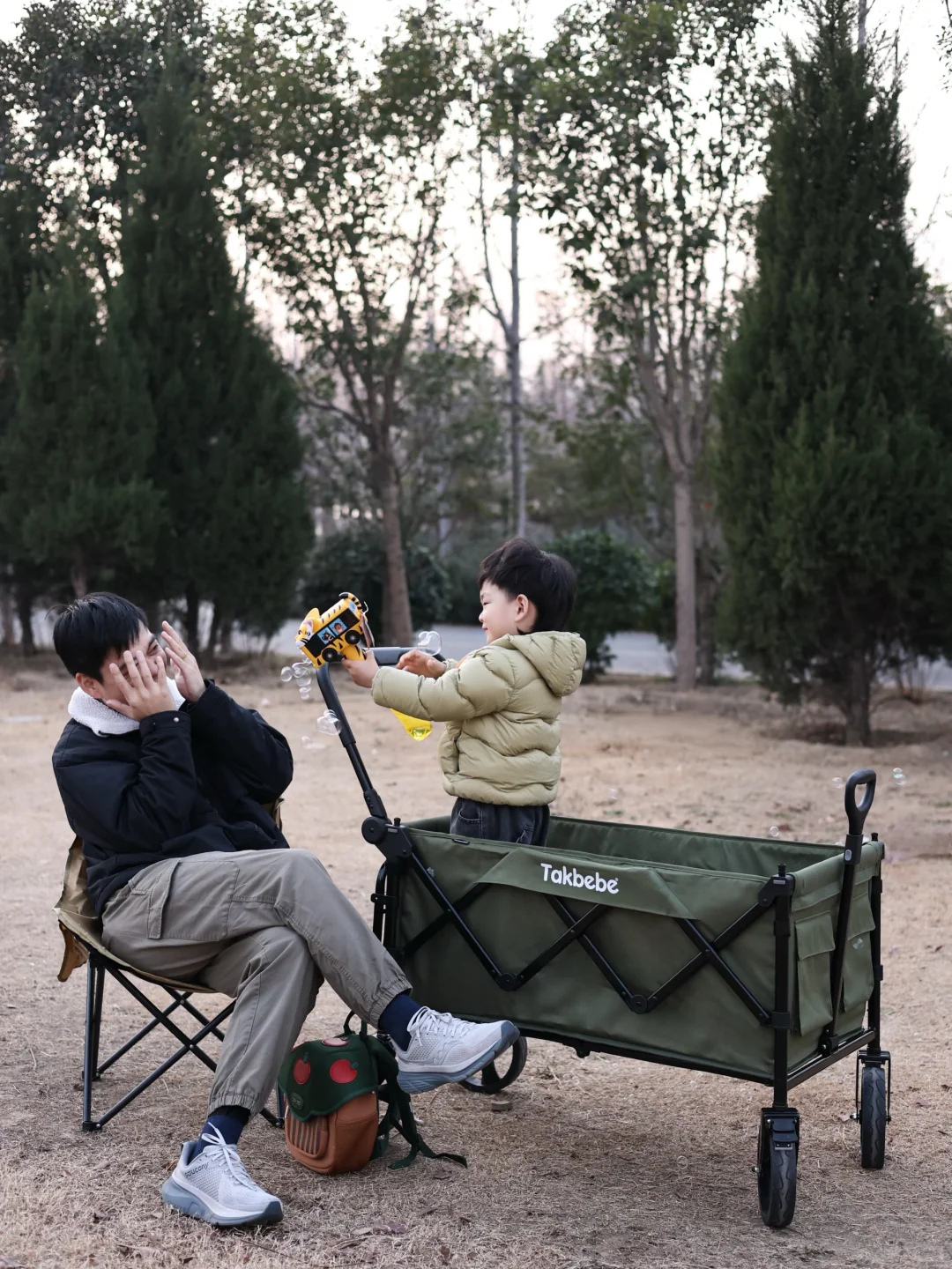 带娃露营的快乐，全靠这辆takbebe双旅车✨