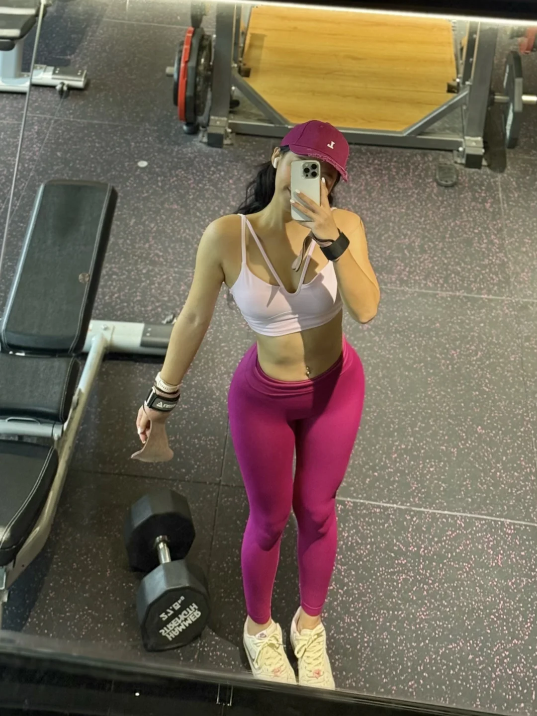 健身穿搭｜粉红女孩🩷今天练了什么