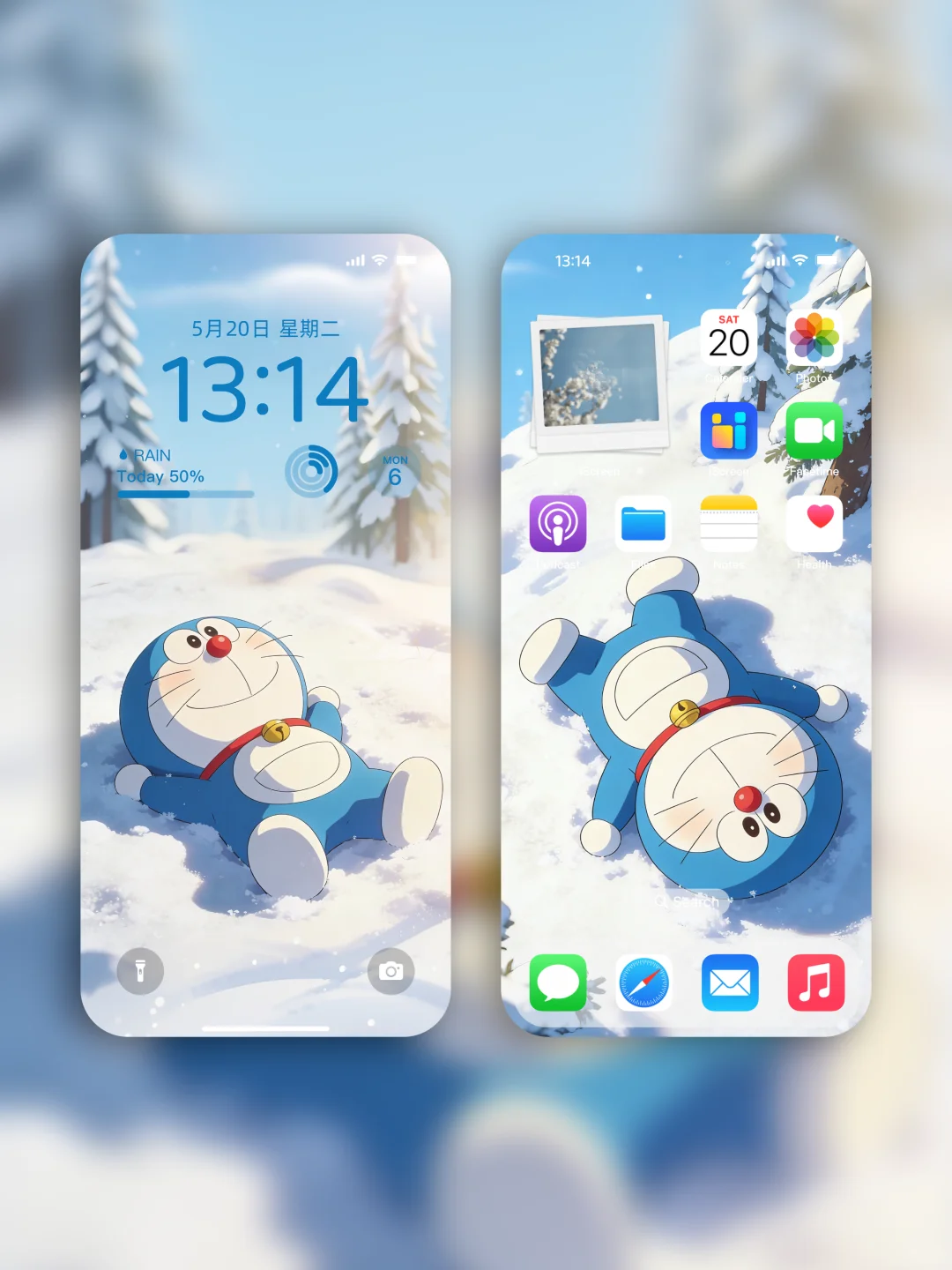 这个壁纸也太可爱了吧！154｜哆啦A梦 壁纸