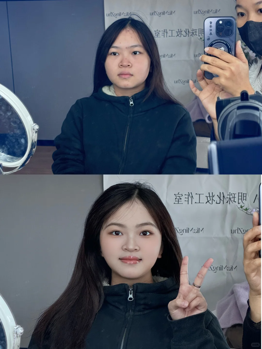 方圆脸化妆的淡妆魅力、果然妆越淡人越美