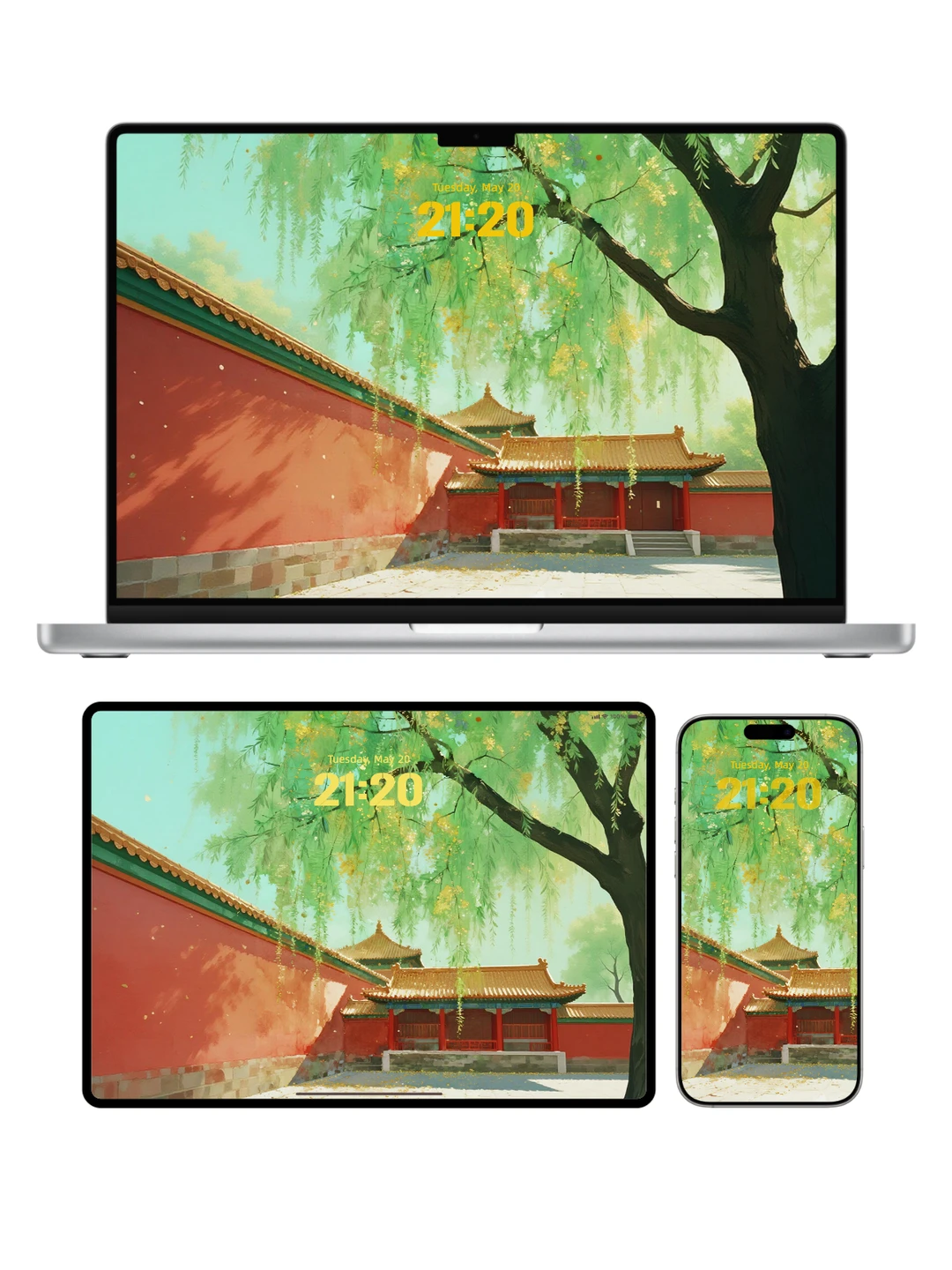 IOS26｜春日杨柳（单图）