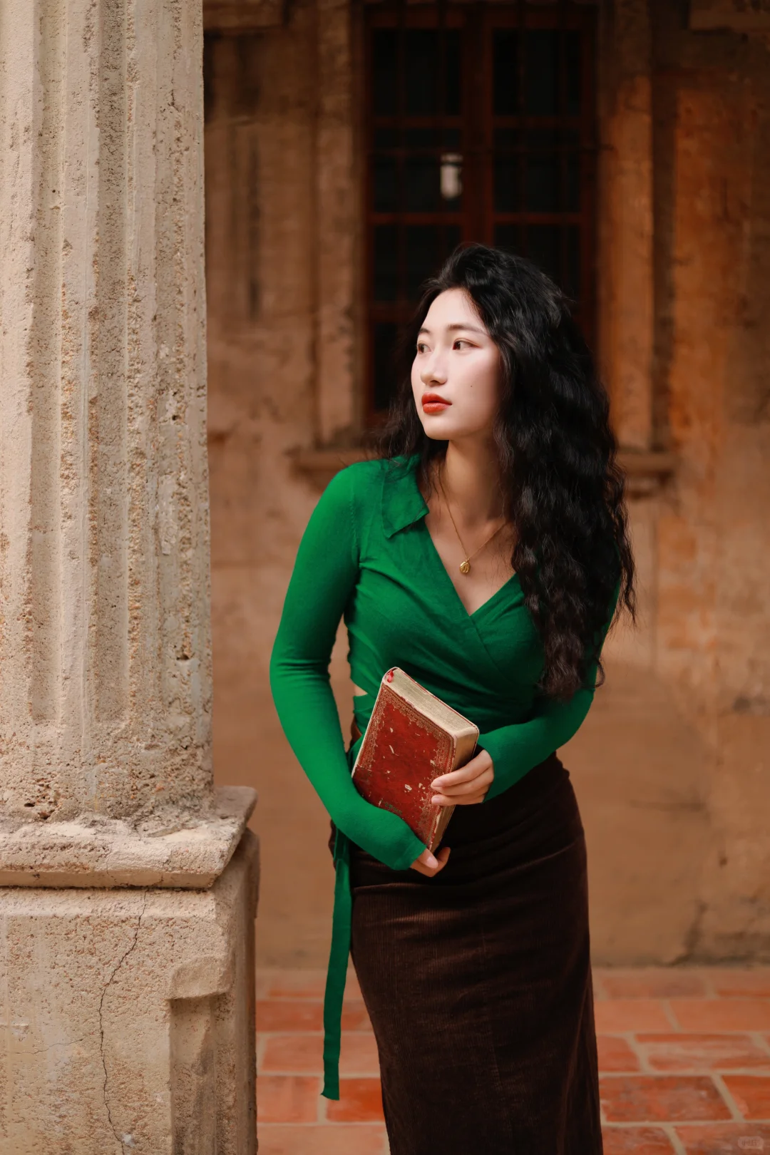 港风拍照穿搭公式🟢➕🟤好绝！附滤镜