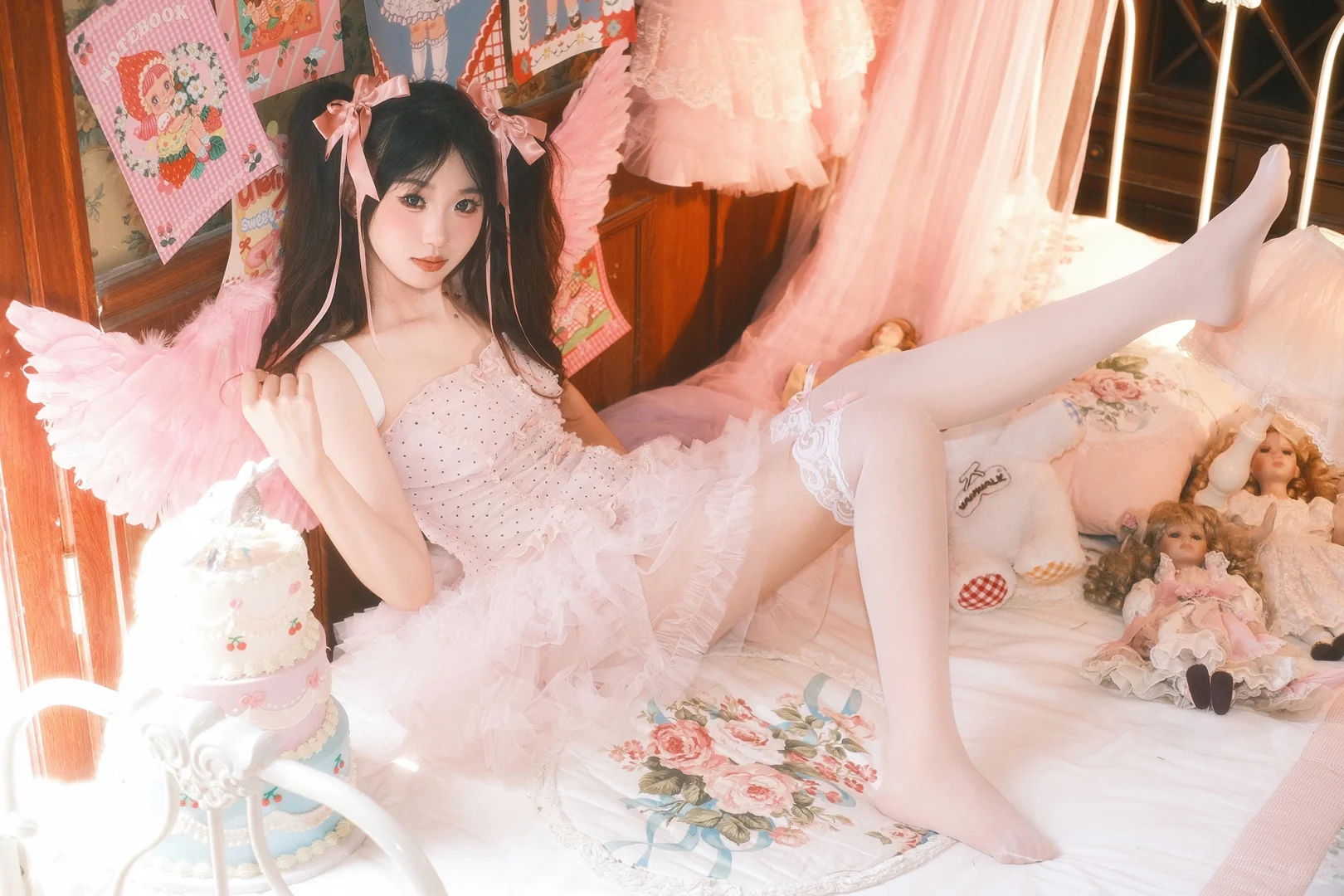 梦幻少女核，粉色💕小天使👼🏻 | 西安约拍