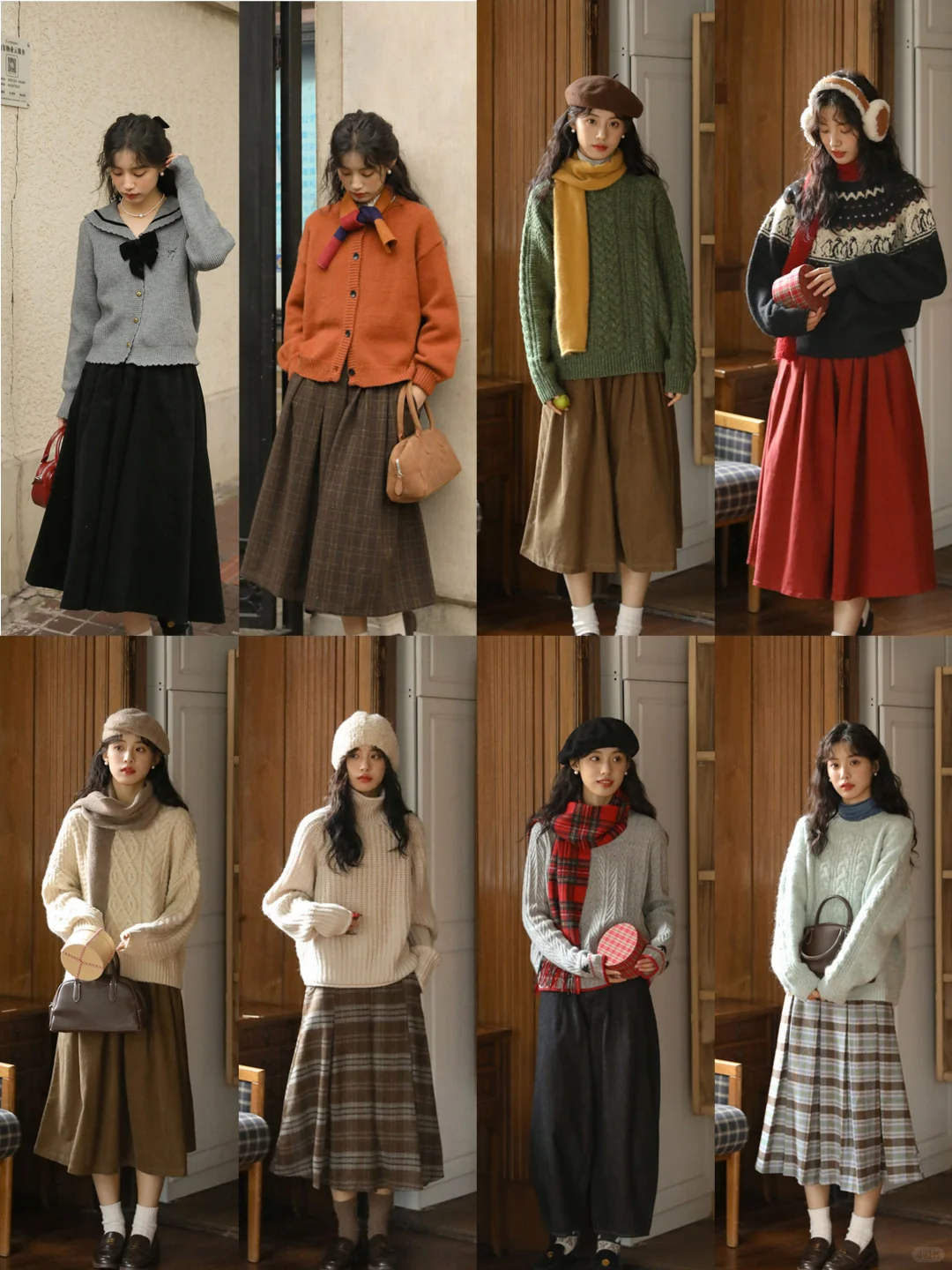 8️⃣套日系穿搭合集/简直是冬日温柔本柔