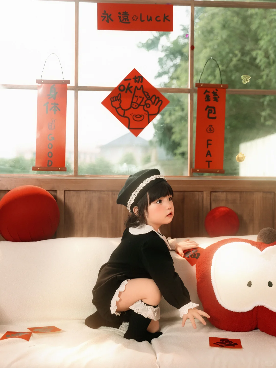 WOW‼️被女鹅的新年写真惊艳到了🧧