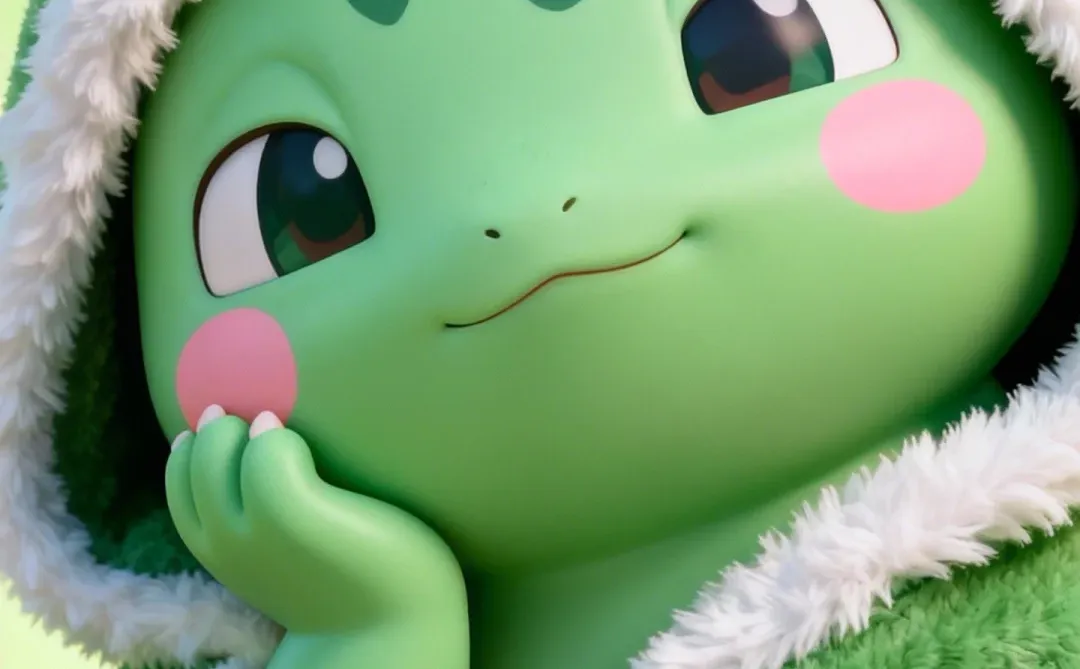 萌化了！妙蛙种子晚安壁纸，治愈你的每一个夜