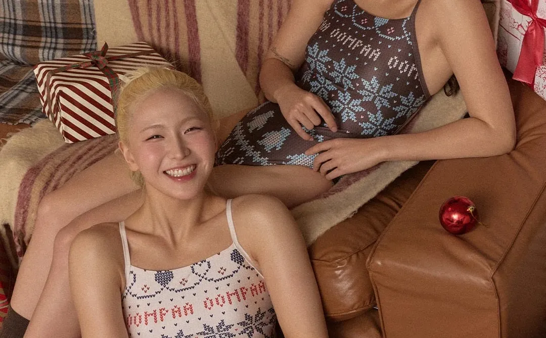 oompaa圣诞系列泳衣.在泳池里过圣诞节