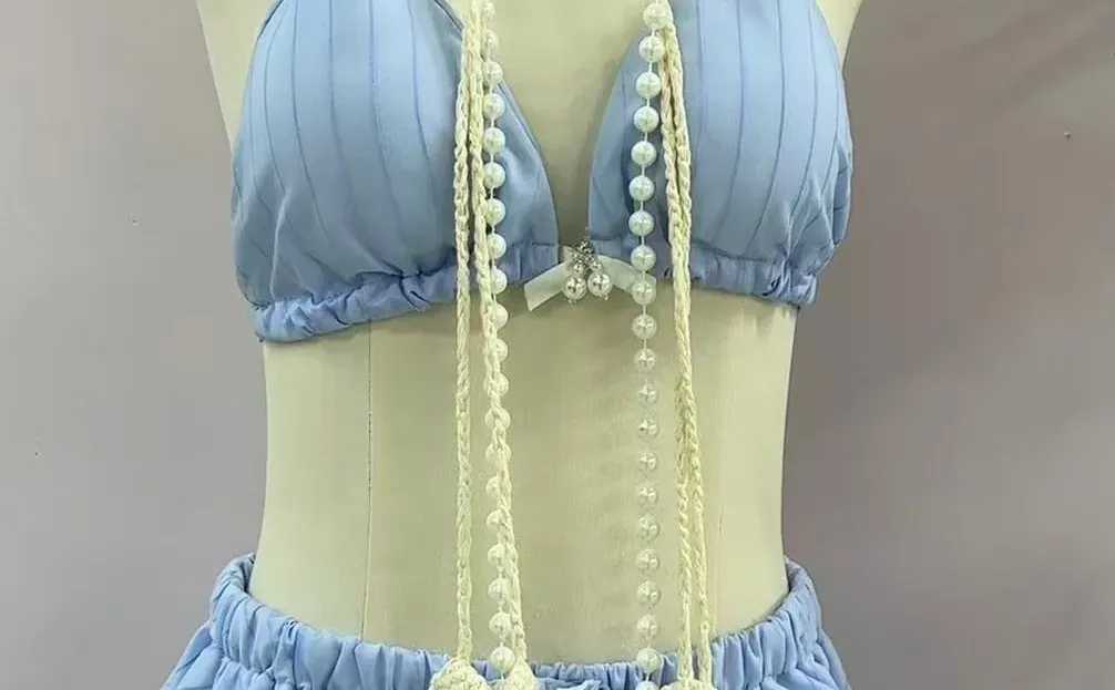 挖到宝！古早甜妹风泳衣也太嗲了吧💐