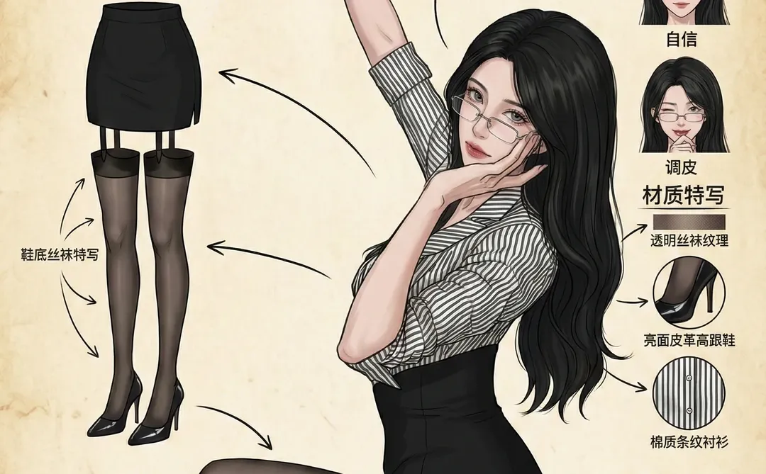 AI像素级拆解职业行政套装