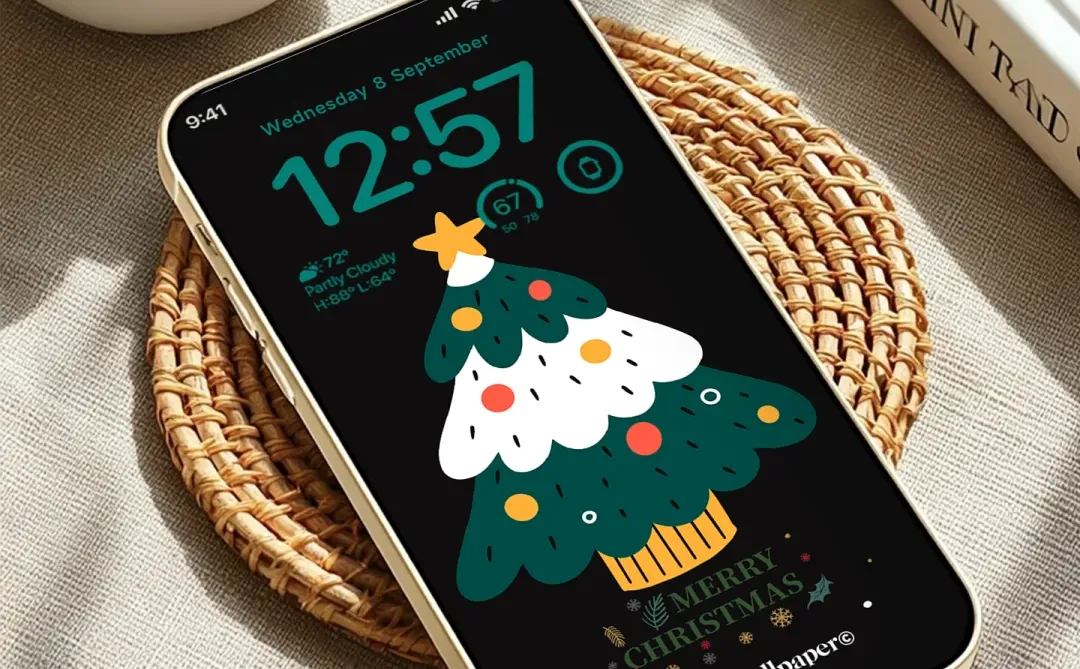 圣诞氛围感手机锁屏壁纸