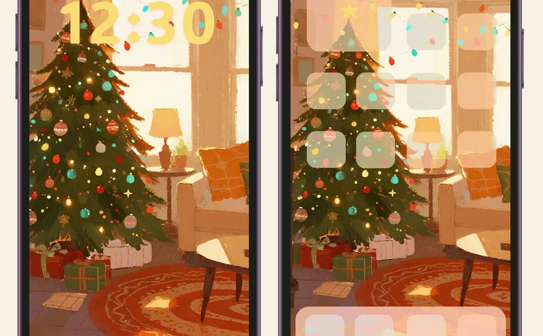 50｜清晨的圣诞氛围感🎄｜手机壁纸