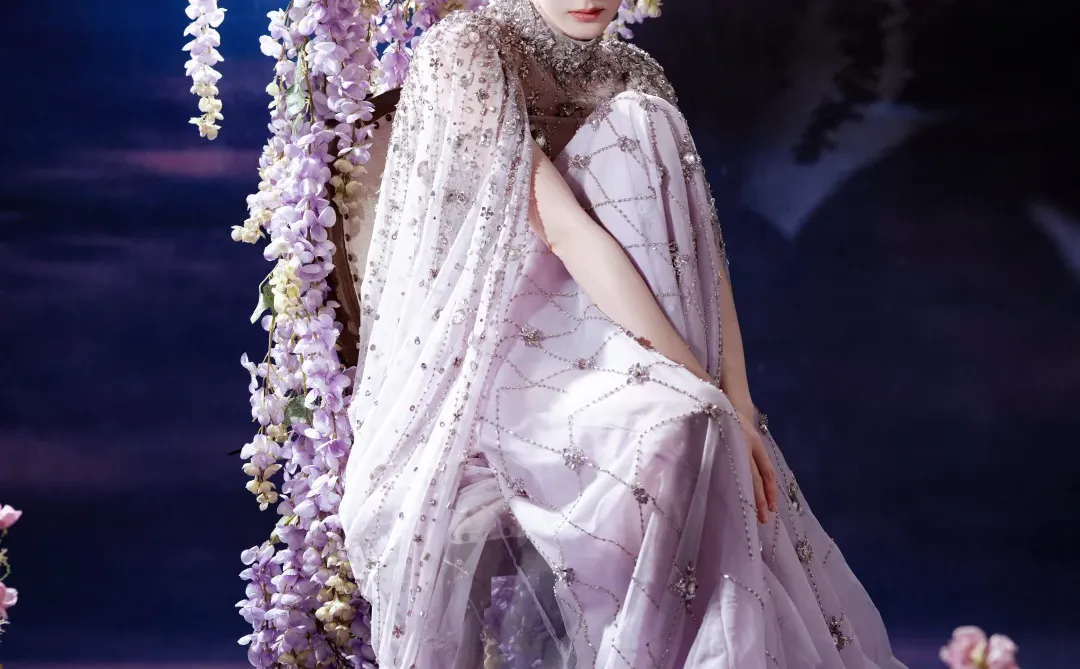 我给迪丽热巴化的极光紫罗兰女神妆