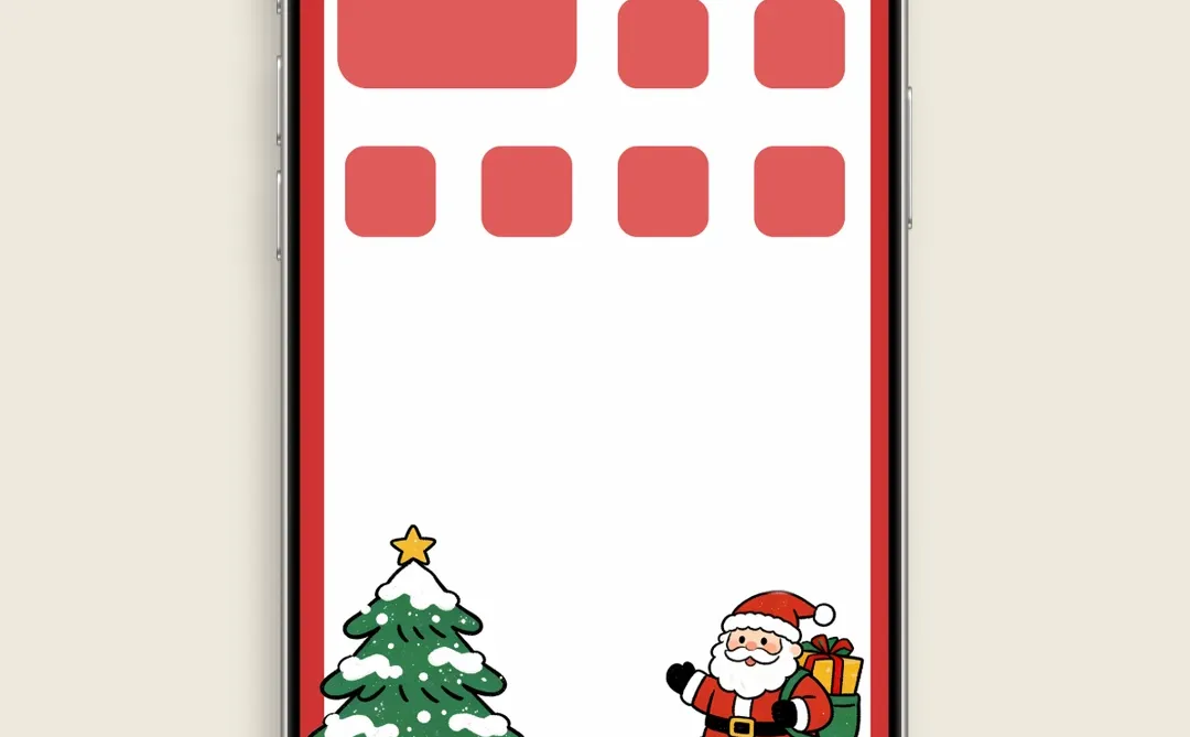 壁纸 | 超可爱的圣诞手机锁屏！🎄