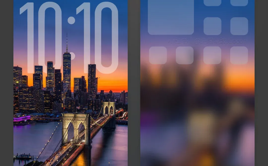 一定要存这张！曼哈顿晚霞.手机壁纸