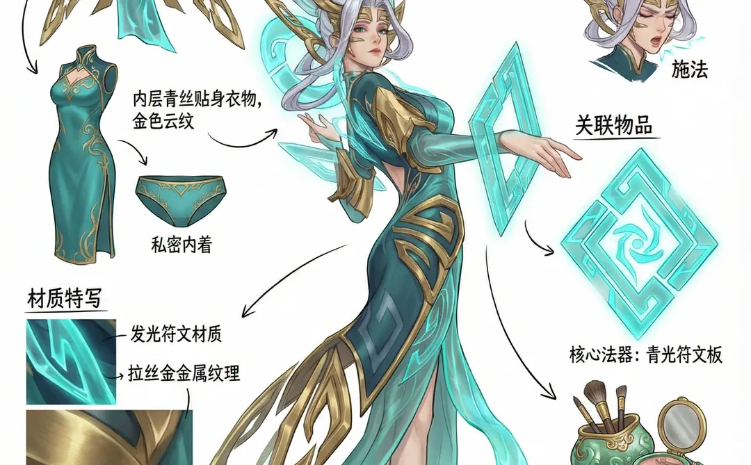 绿色系国漫角色像素拆解来了