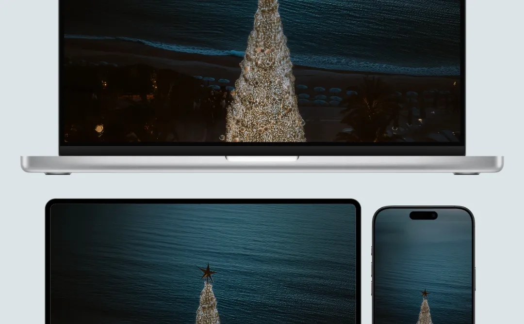 海边圣诞｜圣诞壁纸/高级氛围感/iphone17