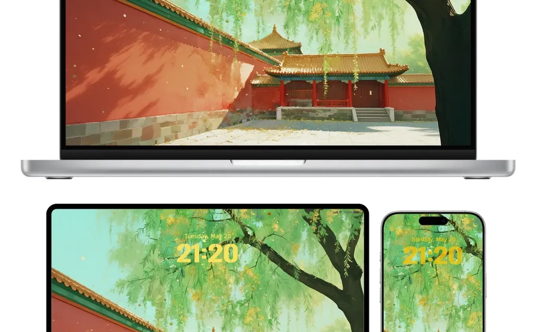 IOS26｜春日杨柳（单图）