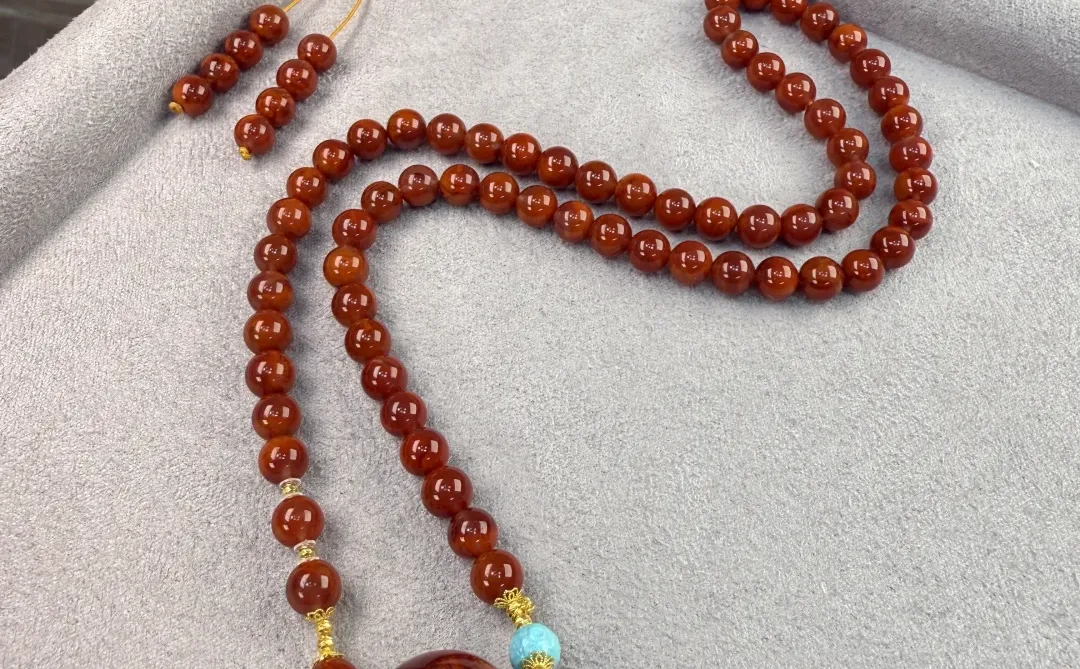 美哭！天然南红女神链，绝绝子😍