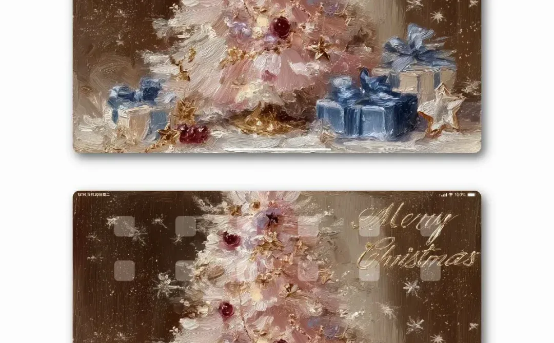 可可爱爱的圣诞树壁纸🎄