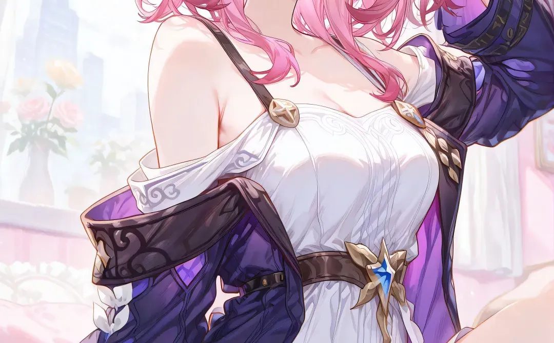 我扎双马尾的样子很可爱吧？🩷