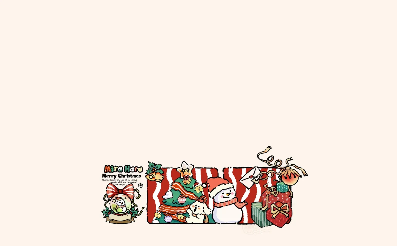 iPad壁纸丨圣诞节给手机穿上花棉袄吧🎄