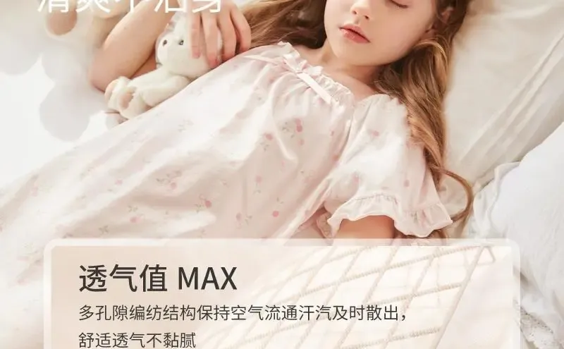 女宝夏夜必备💫A类棉公主睡裙✨凉爽透