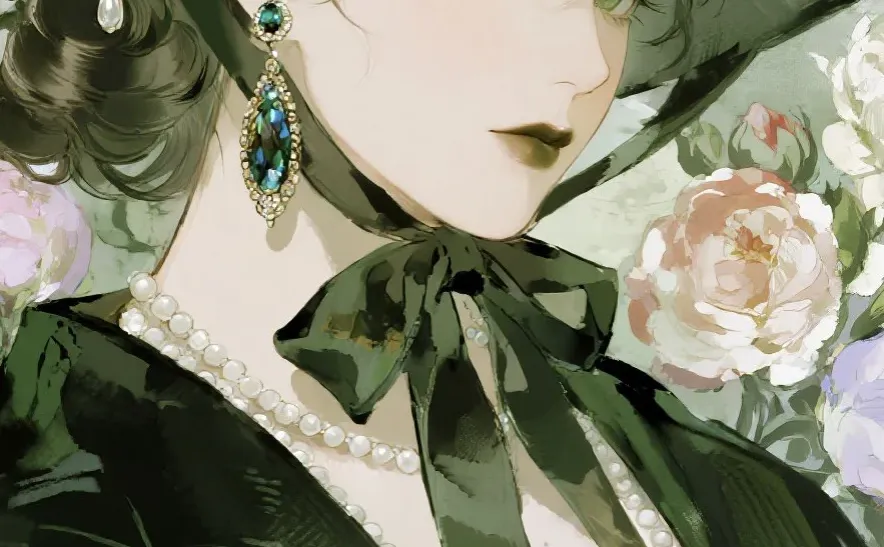 墨绿礼帽下的复古浪漫