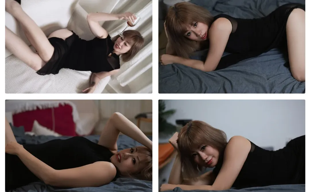 黑色旗袍下的曲線