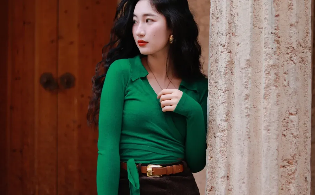 港风拍照穿搭公式🟢➕🟤好绝！附滤镜