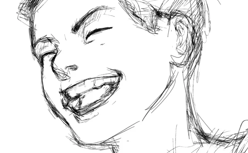 放声大笑的女性