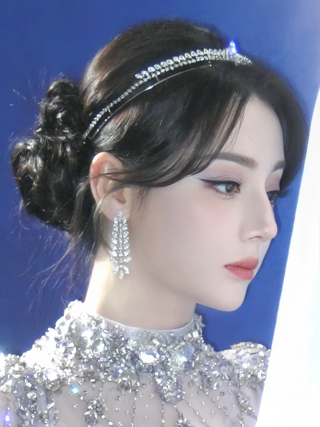 我给迪丽热巴化的极光紫罗兰女神妆