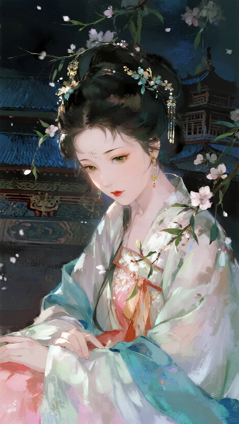 二次元古风美女