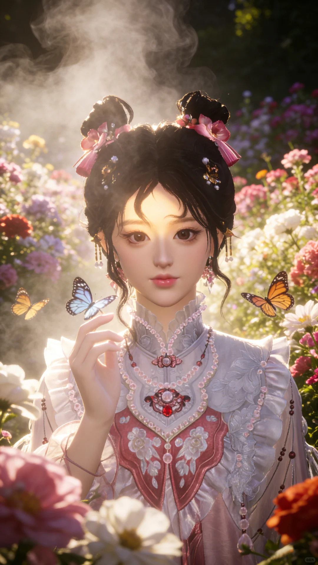 少东瓜花园戏蝶」燕云拍照ai指令