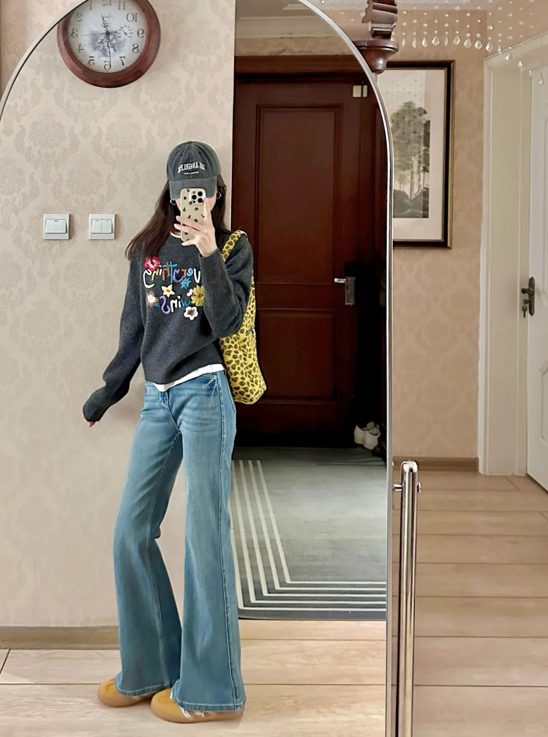 🍂☕️美式复古～牛仔裤+毛衣